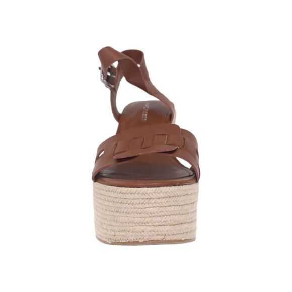 MARC FISHER Womens Brown 2" Platform Viga Toe Block Heel Espadrille Shoes 6 M - Picture 3 of 3